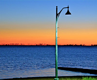 Just one light pole on Front Beach
