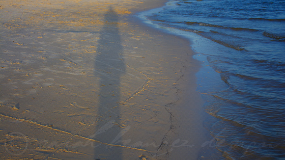 Me and my shadow on East Beach
