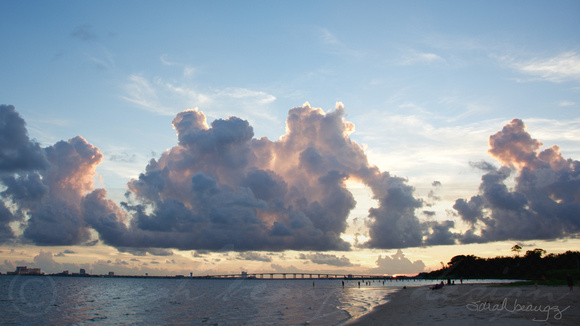MightyClouds over the Biloxi Bay from East Beach