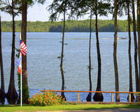 MS - Lake Washington with flag